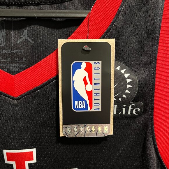 Men's Jordan Brand Scottie Barnes Toronto Raptors Jersey - Black - Picture 8 of 10